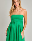 Babydoll Tube Dress- Green