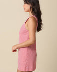 No Looking Back Dress- Red Gingham