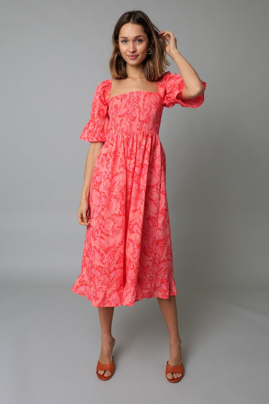 The Livin&#39;s Easy Dress- Pink Reef