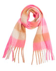 Jocelyn Scarf- Pink/Tan
