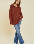 Brown Cable Knit Sweater