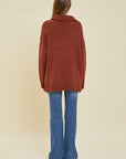 Brown Cable Knit Sweater