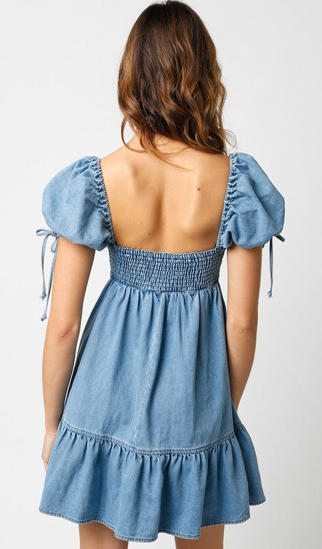 Denim Baby Doll Dress