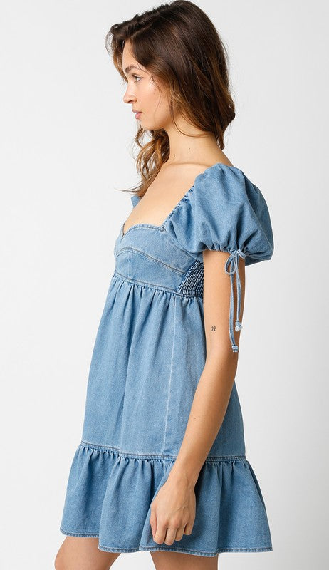 Denim Baby Doll Dress