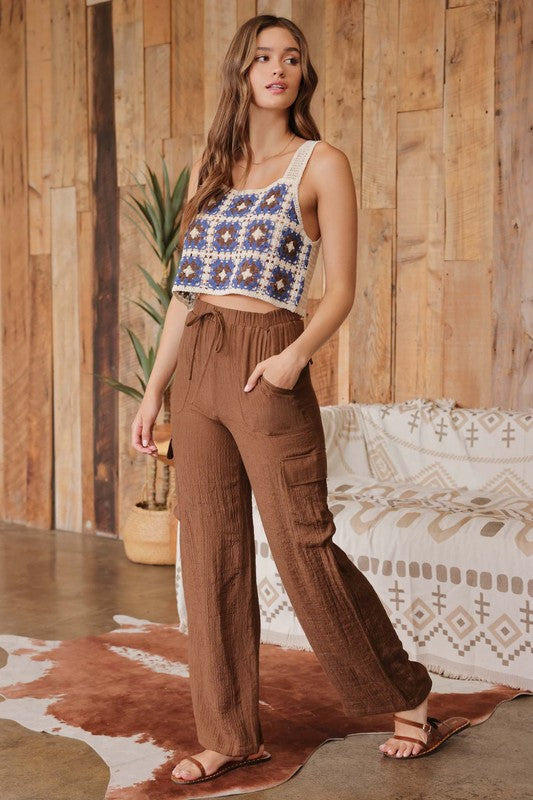 Straight Leg Cargo Pants