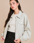 Faux Leather Jacket