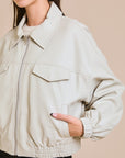 Faux Leather Jacket