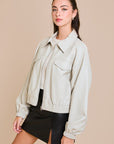 Faux Leather Jacket