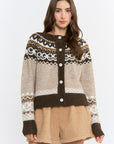 Nordic-inspired Wool-blend Cardigan