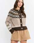 Nordic-inspired Wool-blend Cardigan