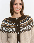 Nordic-inspired Wool-blend Cardigan