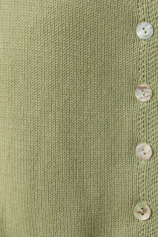 A Subtle Shift Sweater Top - Sage