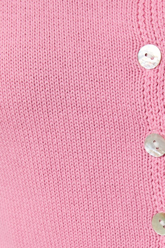 A Subtle Shift Sweater Top - Pink