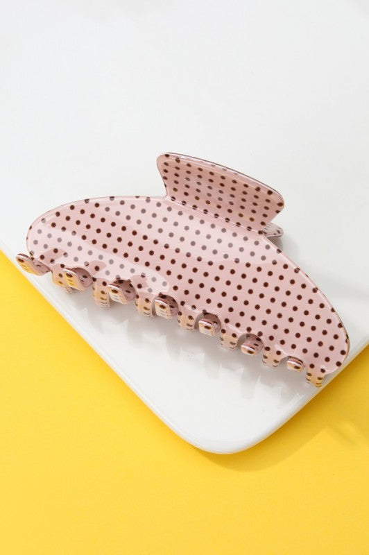 Polka Dot Claw Clip