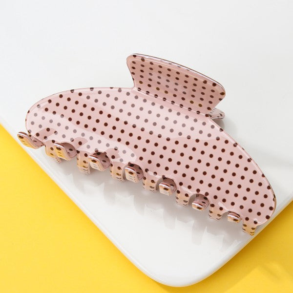 Polka Dot Claw Clip