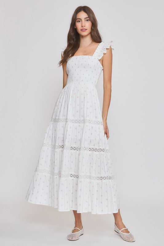 Cottage Rose Midi Dress