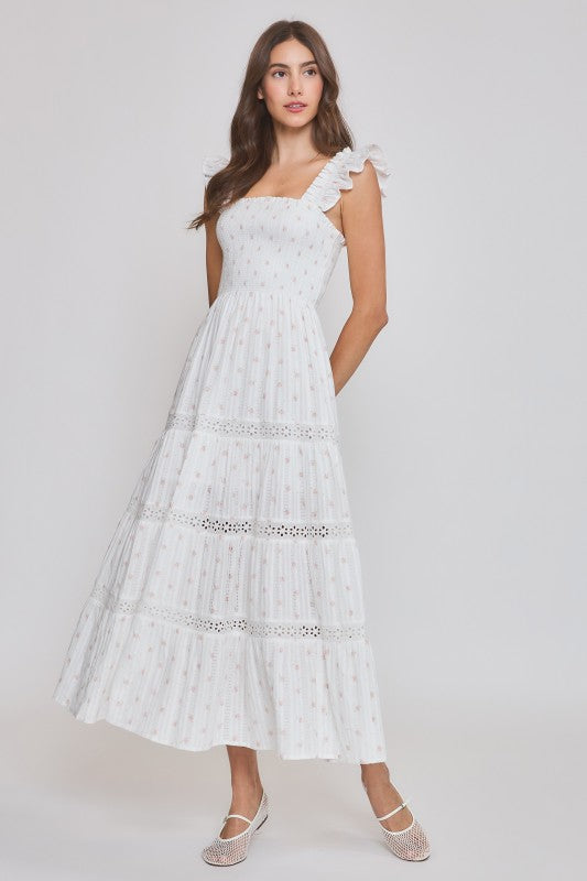 Cottage Rose Midi Dress