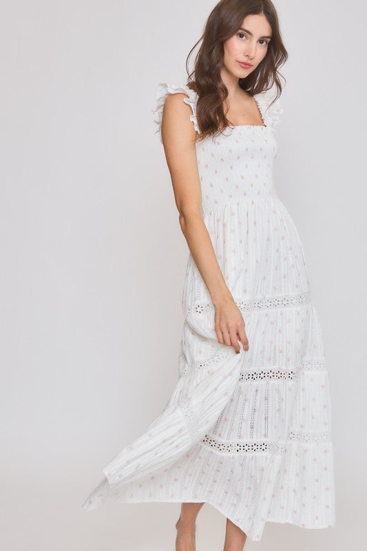 Cottage Rose Midi Dress