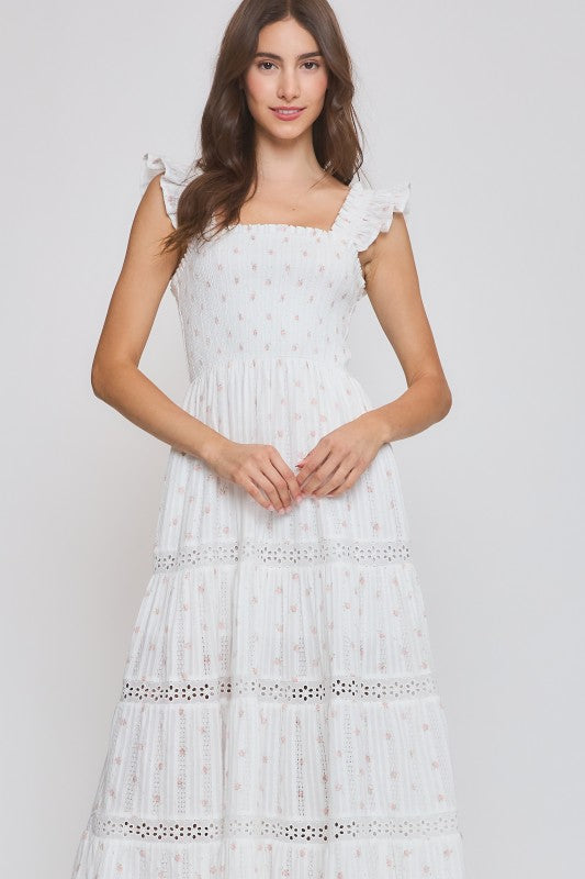 Cottage Rose Midi Dress