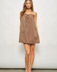 Polka Dot Mini Dress- Chocolate & Blueberry