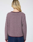 Stay Awhile Cardigan- Burgundy
