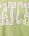 "matcha" Mock Neck Sweatshirt