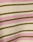 Stripe Society Cardigan- Pink & Ivory