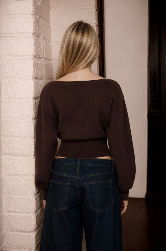 Hawthorne Sweater- Brown