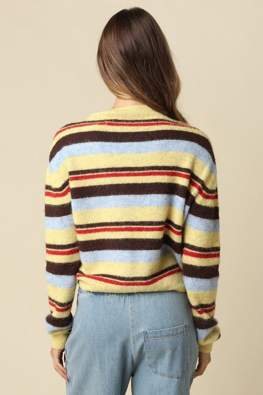Lasting Impression Striped Cardigan