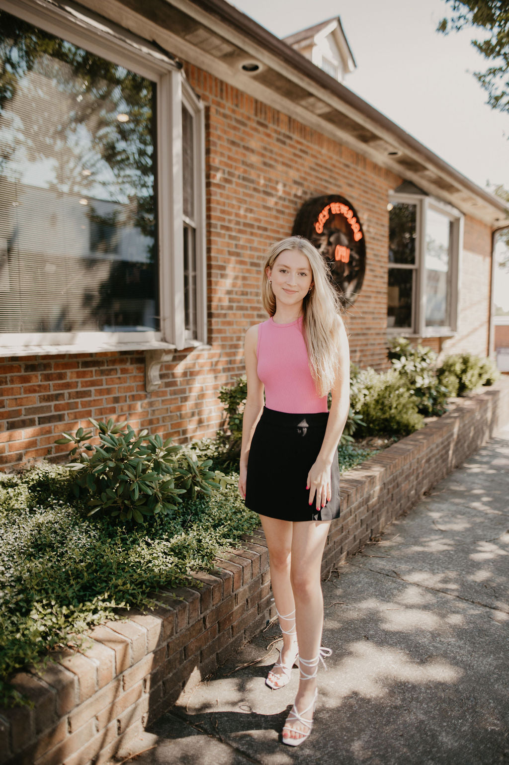 Side Slit Skort- Black