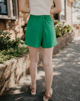 Side Slit Skort- Green