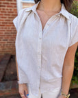 When in Doubt Linen Top