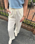Shoreline Linen Pants- Cream