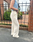 Shoreline Linen Pants- Cream