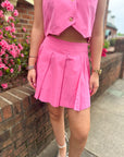 Feeling Rosy Vest & Skirt Set
