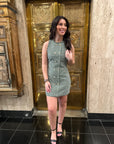 Green Tweed Dress