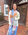 Jocelyn Scarf- Pink/Blue
