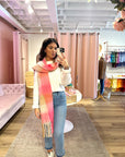 Jocelyn Scarf- Pink/Tan