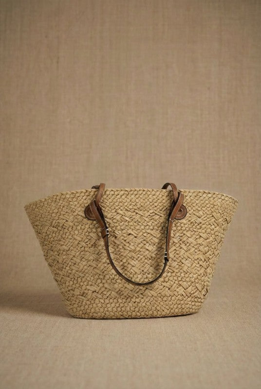 Le Panier Leather Strap Market Bag
