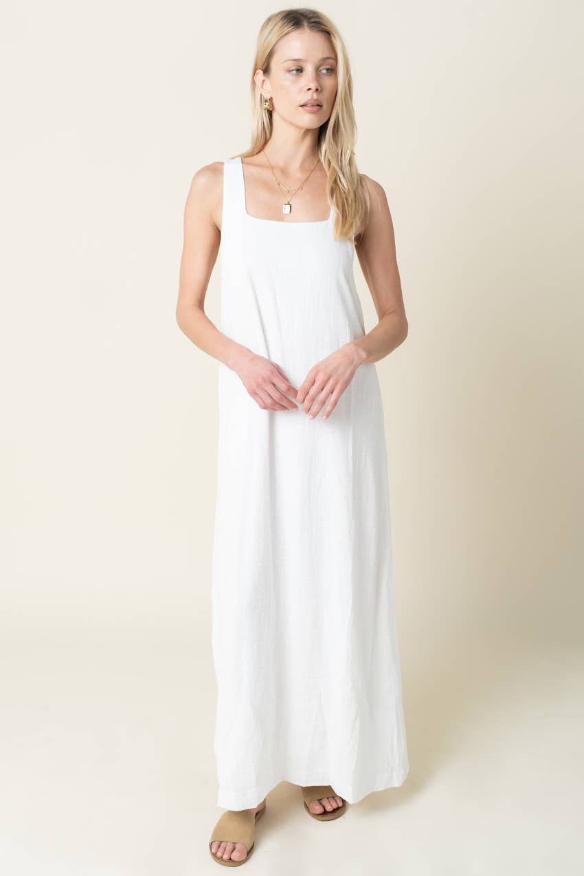 A New Chapter Maxi Dress- White