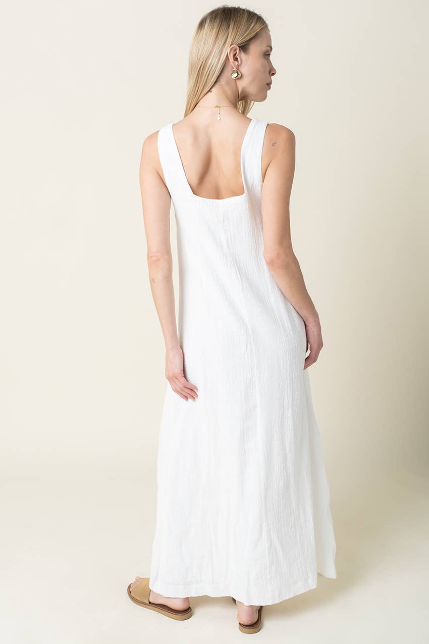 A New Chapter Maxi Dress- White