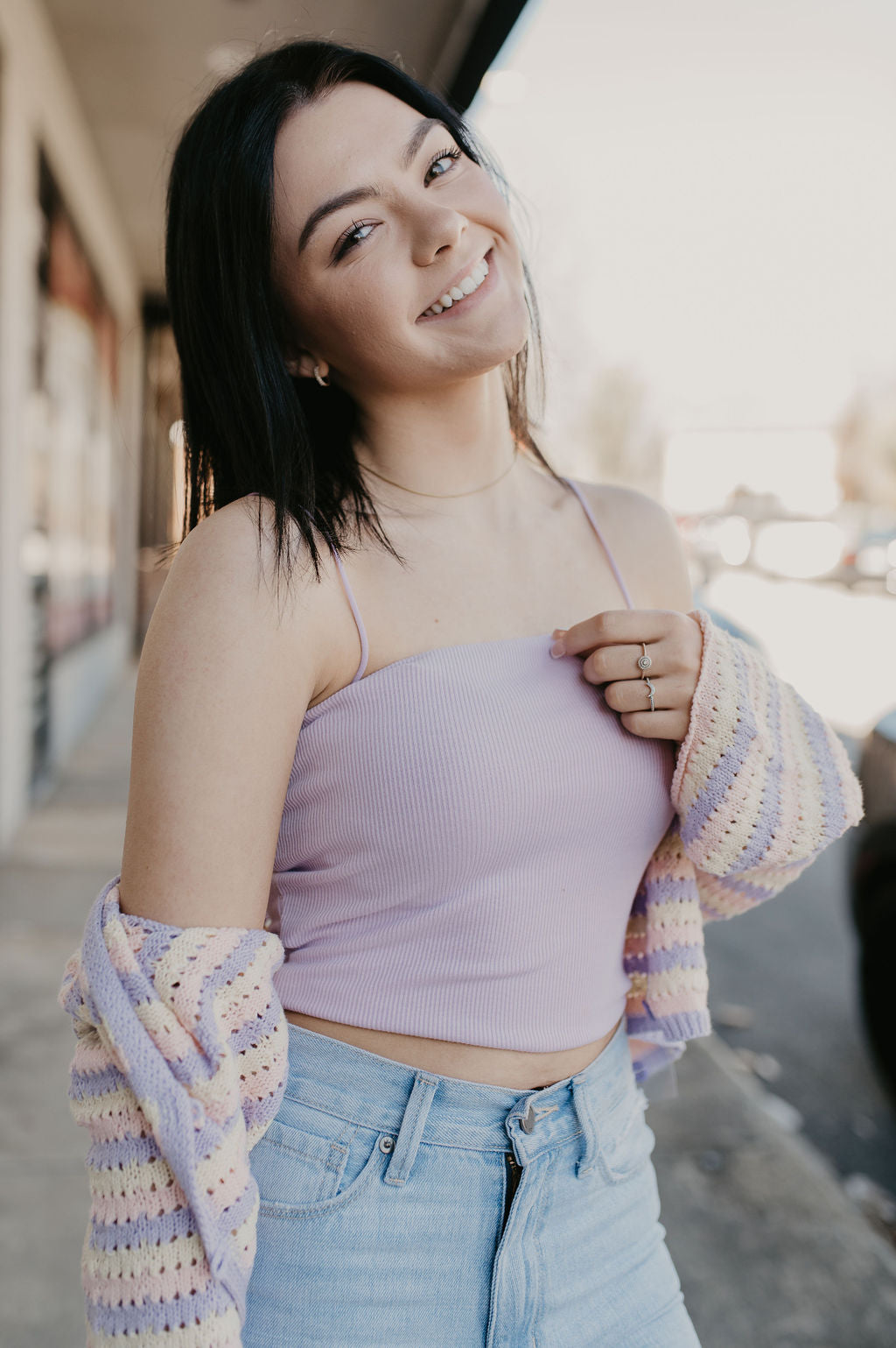 Simply the Best Crop Top- Lavender