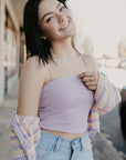 Simply the Best Crop Top- Lavender