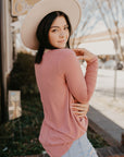 Basic Instinct Top- Rose
