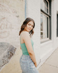 Simply the Best Crop Top- Green