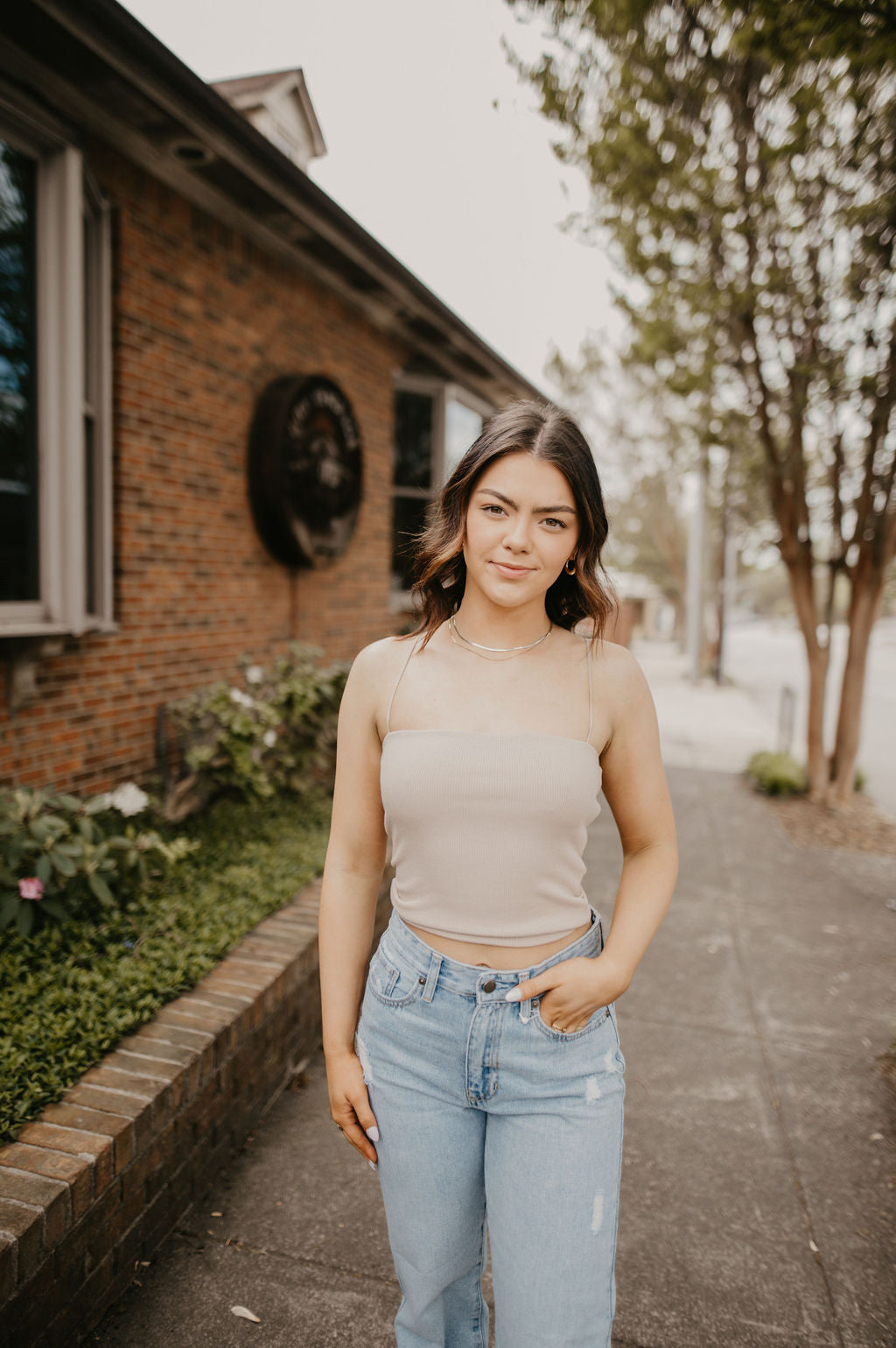 Simply the Best Crop Top- Stone