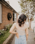 Simply the Best Crop Top- Stone