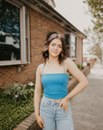 Simply the Best Crop Top- Ocean