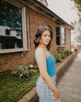 Simply the Best Crop Top- Ocean