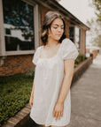 Eyelet Mini Dress